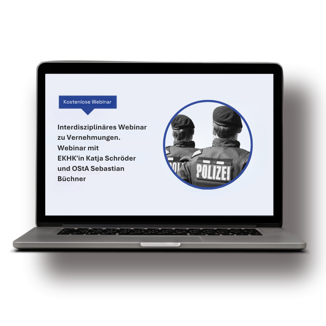 Webinar zu Polizei Vernehmungen