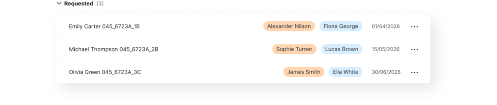 Police interview transcription workflow in Ark — request, assign, track and approve.